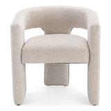 Nouveau - chaise de salle à manger japandi lin beige