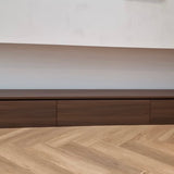 NOUVEAU - Japandi TV meubles noix brun l272 x d22 x h26 cm