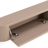New - Japandi TV Furniture Light Beige Oak L180 x D32 X H28 CM