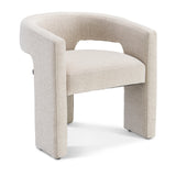 Nouveau - chaise de salle à manger japandi lin beige
