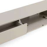 Nouveau - mobilier de télévision Taupe Light L275 x D36 x H22