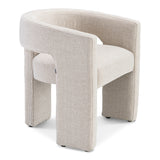 Nouveau - chaise de salle à manger japandi lin beige