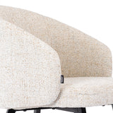 Silla de comedor beige blanco - piernas negras