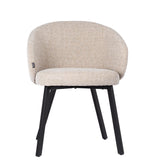 Dining room chair Beige - Black legs