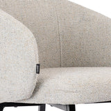 Dining room chair Gray Santos - Black legs