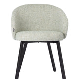 Dining room chair mint green - Black legs