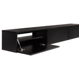 Tv Meubel Zwart Matt L180 x D36 x H33 cm