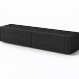 Gang Kast Zwart Eiken 2 Lades L100 x D26 x H20 cm - Arli Walls