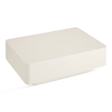 Table basse Japandi Beige Clair Coins Ronds L100cm x L100cm x H45 cm