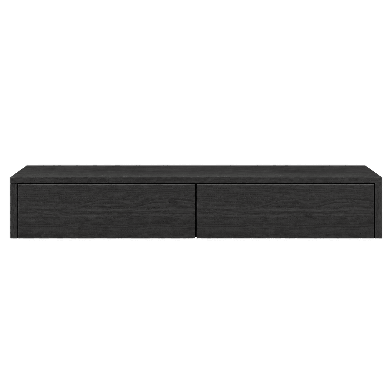 Gang Kast Zwart Eiken 2 Lades L100 x D26 x H20 cm - Arli Walls