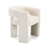 Eetkamerstoel Japandi Gebroken Wit Linnen