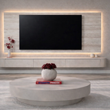 Plaque Décor TV Travertin L180cm x H122cm x D18mm