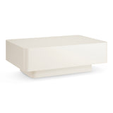 Table basse Japandi Beige Clair Coins Ronds L100cm x L100cm x H45 cm