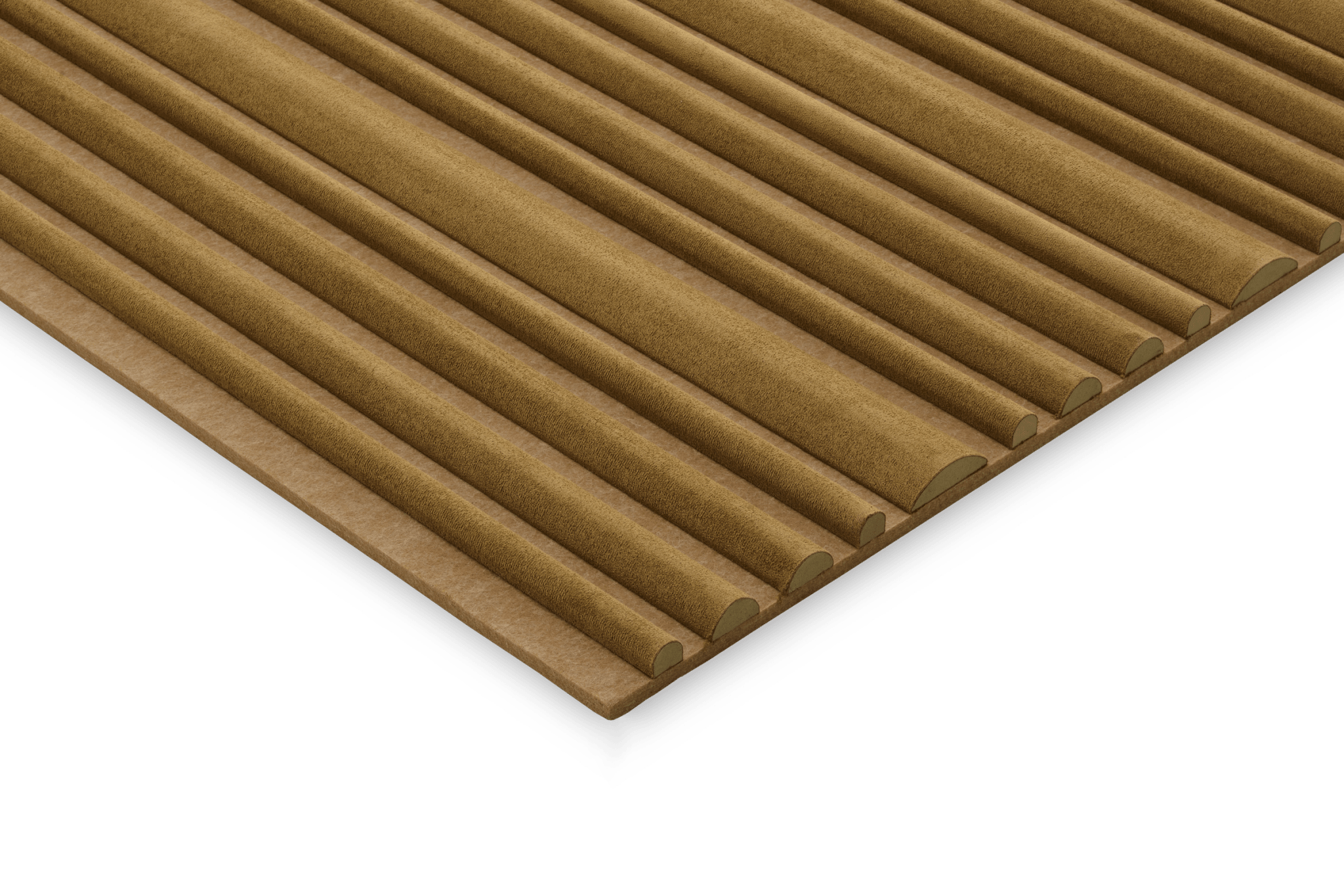 Tresiente terracotta suede wandpaneel - Arli Walls