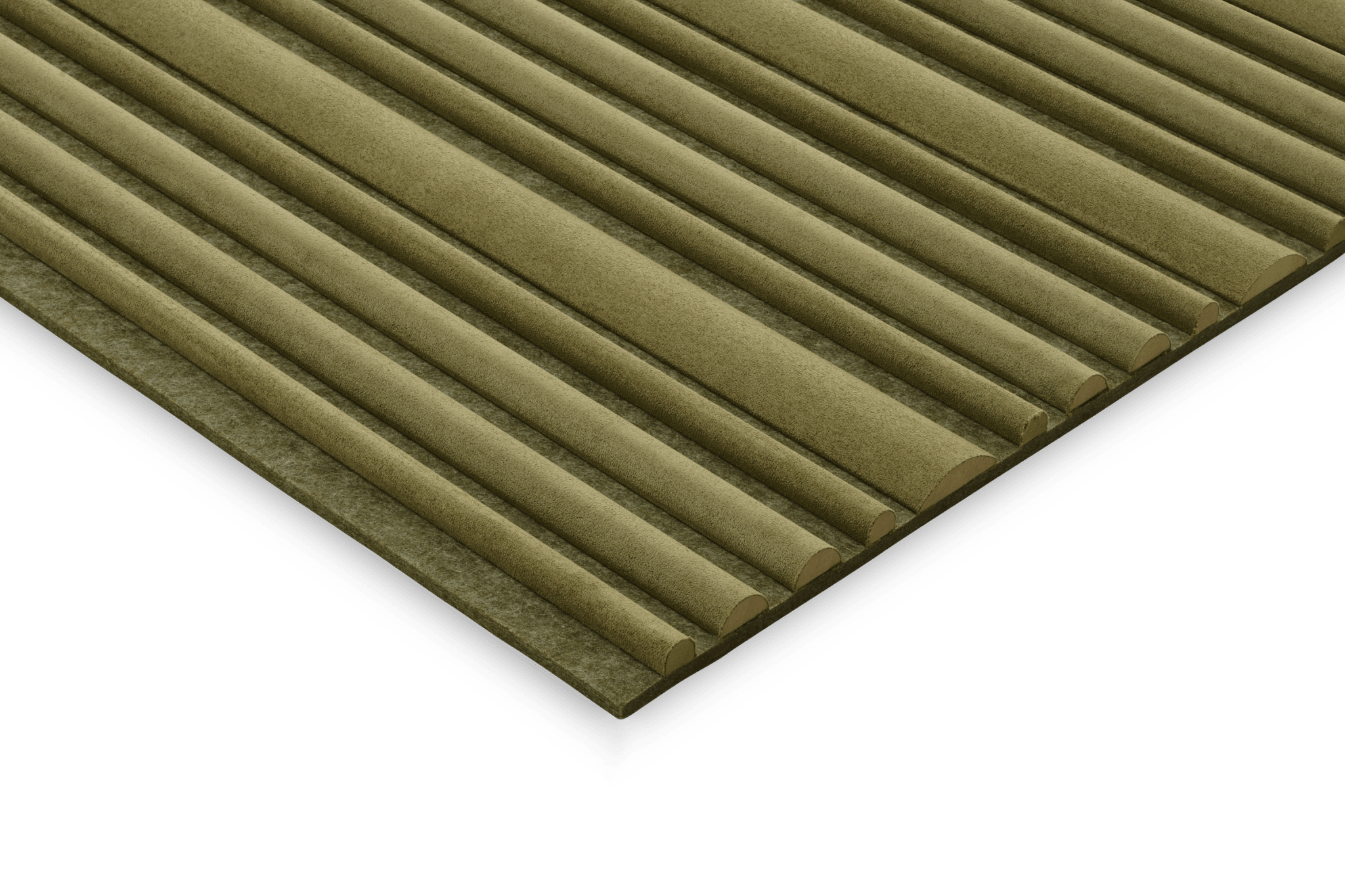 Tresiente kaki Groene suede wandpaneel - Arli Walls