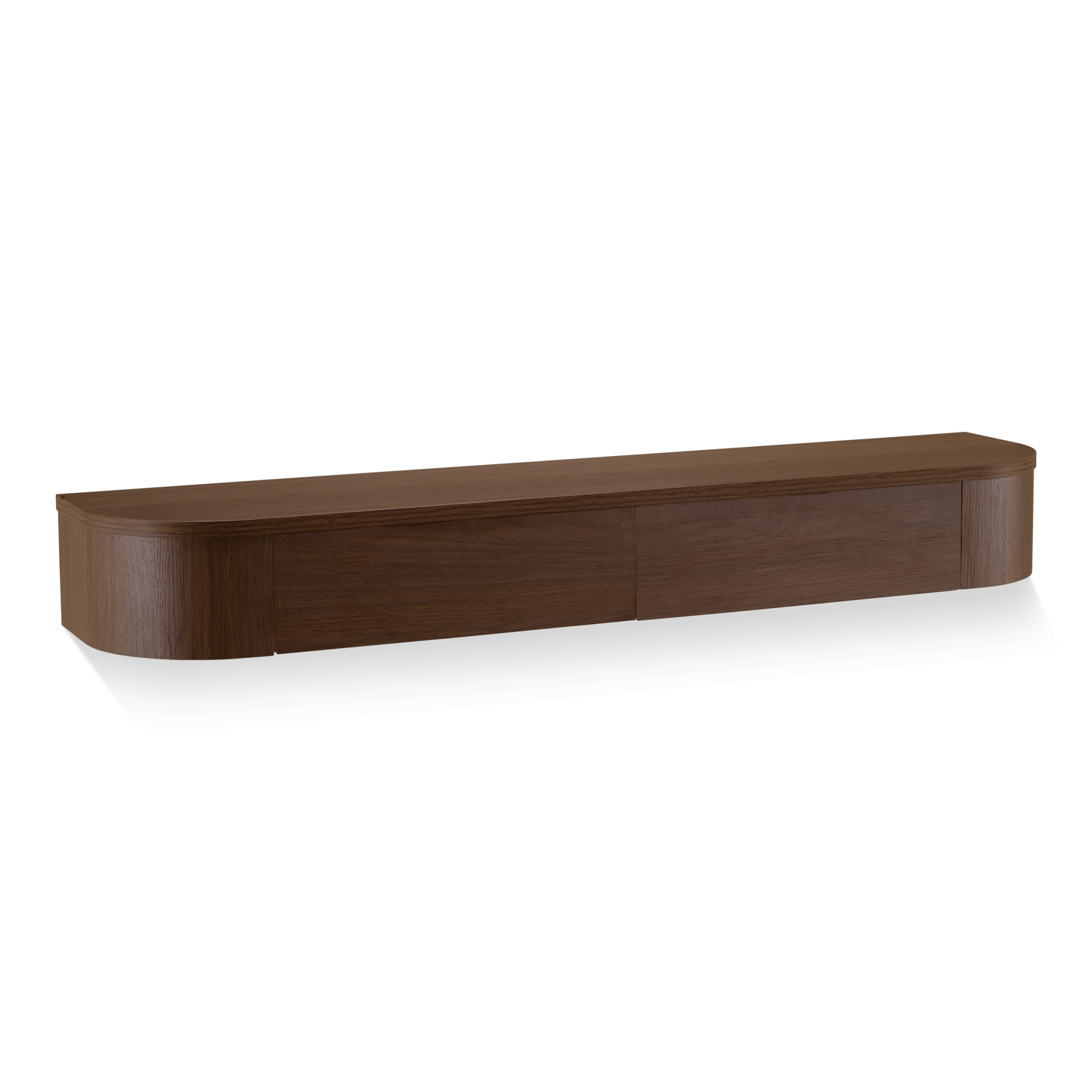 Japandi Zwevende Gangkast / Make-Up tafel walnoot - Arli Walls
