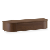 Japandi schwebender Flurschrank/Schminktisch Nussbaum hell – 80 cm