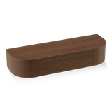 Japandi schwebender Flurschrank/Schminktisch Nussbaum hell – 80 cm