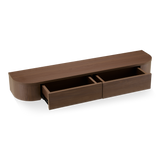 Japandi Zwevende Gangkast / Make-Up tafel walnoot 120 cm