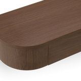 Japandi Zwevende Gangkast / Make-Up tafel walnoot 120 cm