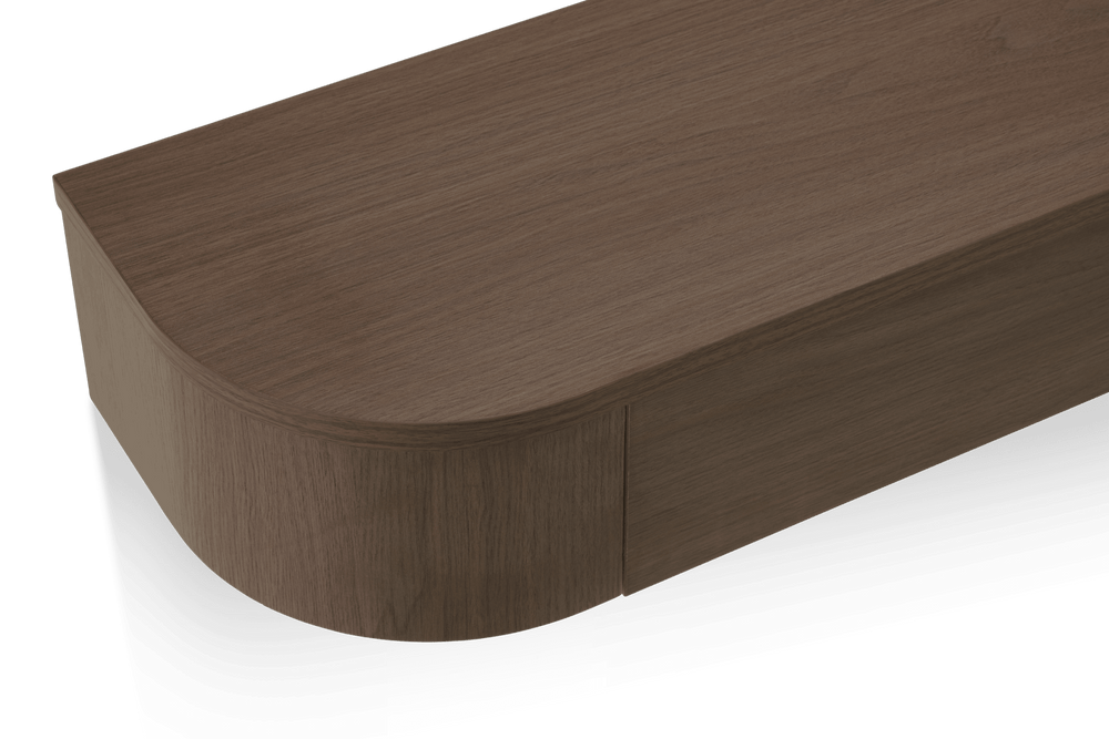 Japandi Zwevende Gangkast / Make-Up tafel walnoot - Arli Walls