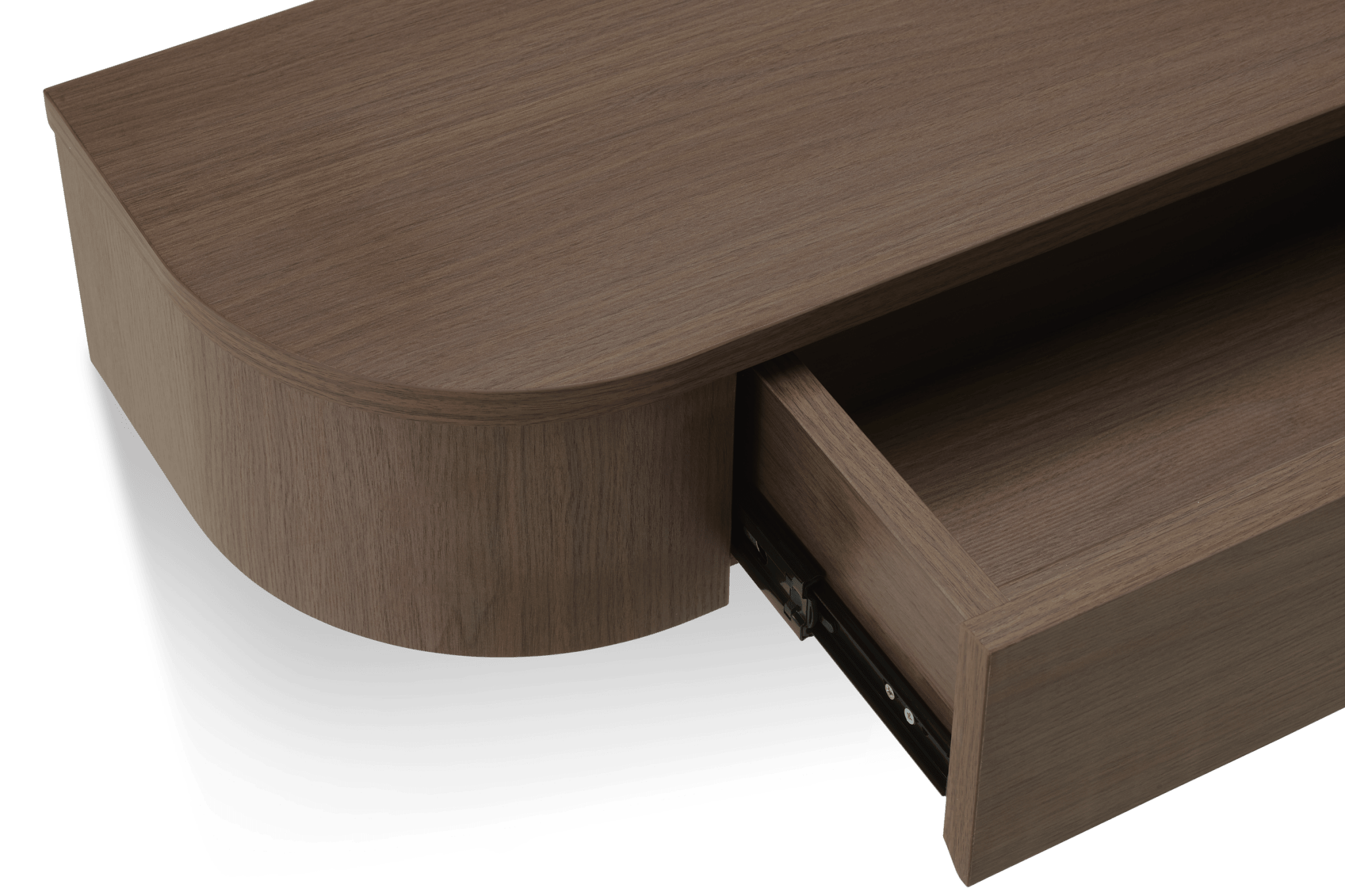 Japandi Zwevende Gangkast / Make-Up tafel walnoot - Arli Walls