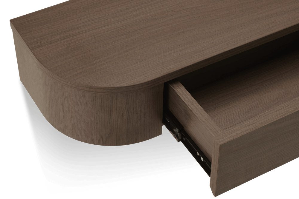 Japandi Zwevende Gangkast / Make-Up tafel walnoot - Arli Walls