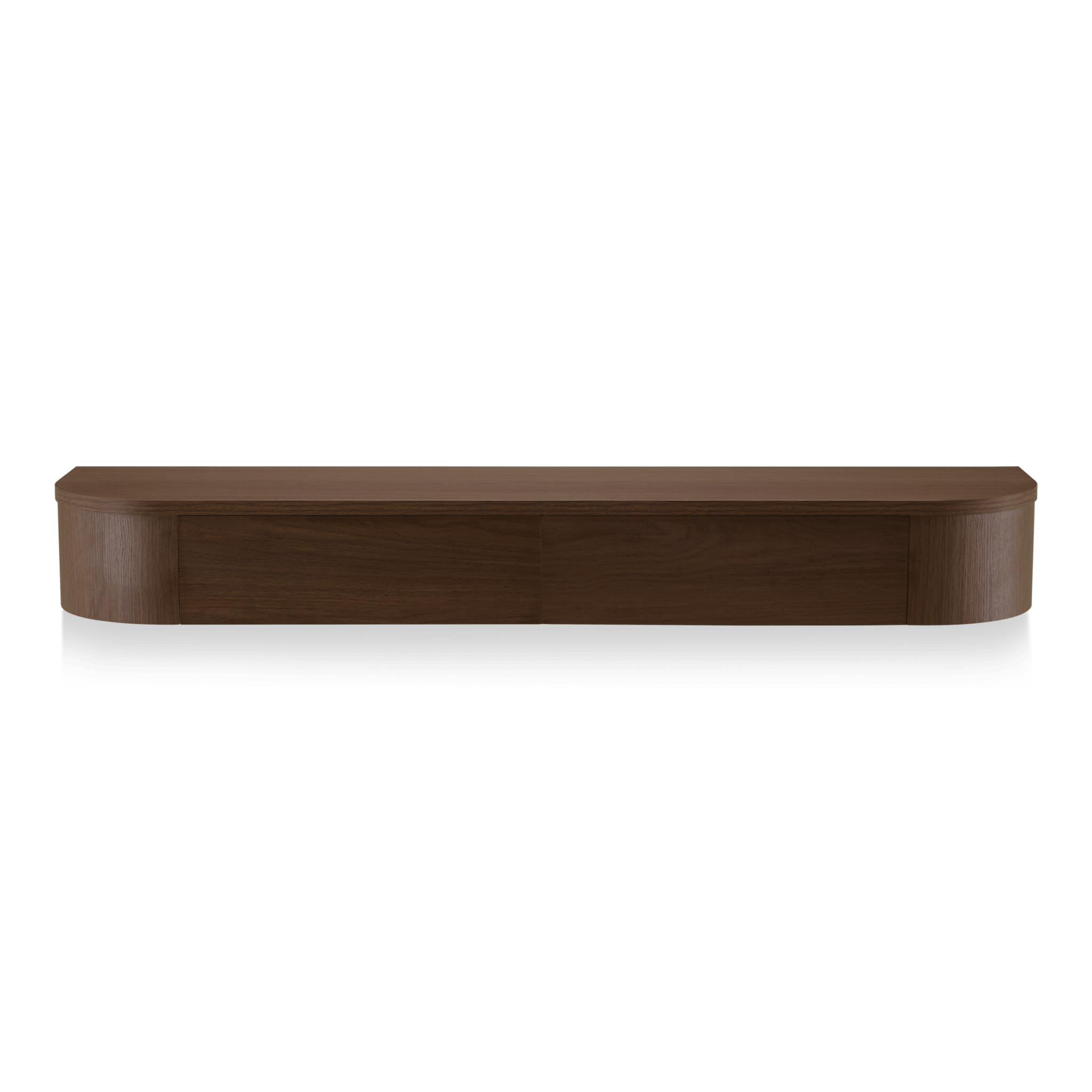 Japandi Zwevende Gangkast / Make-Up tafel walnoot - Arli Walls