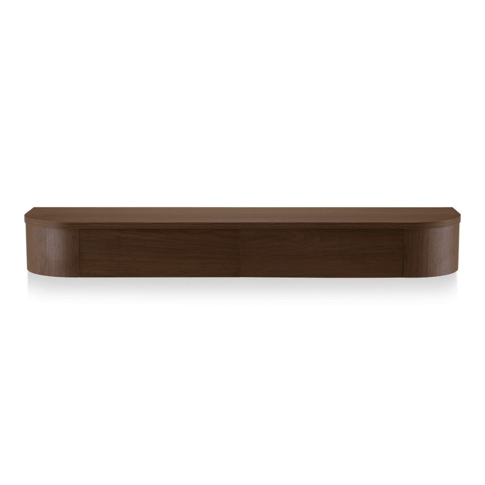 Japandi Zwevende Gangkast / Make-Up tafel walnoot - Arli Walls