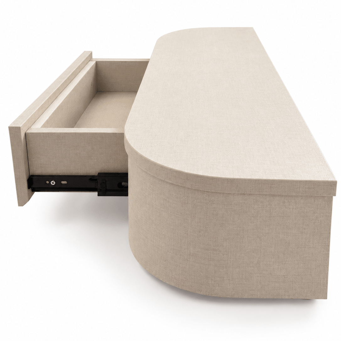Japandi Zwevende Gangkast / Make-Up Tafel Linnen - Arli Walls