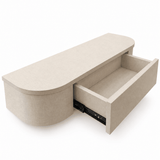 Japandi Zwevende Gangkast / Make-Up Tafel Linnen - Arli Walls