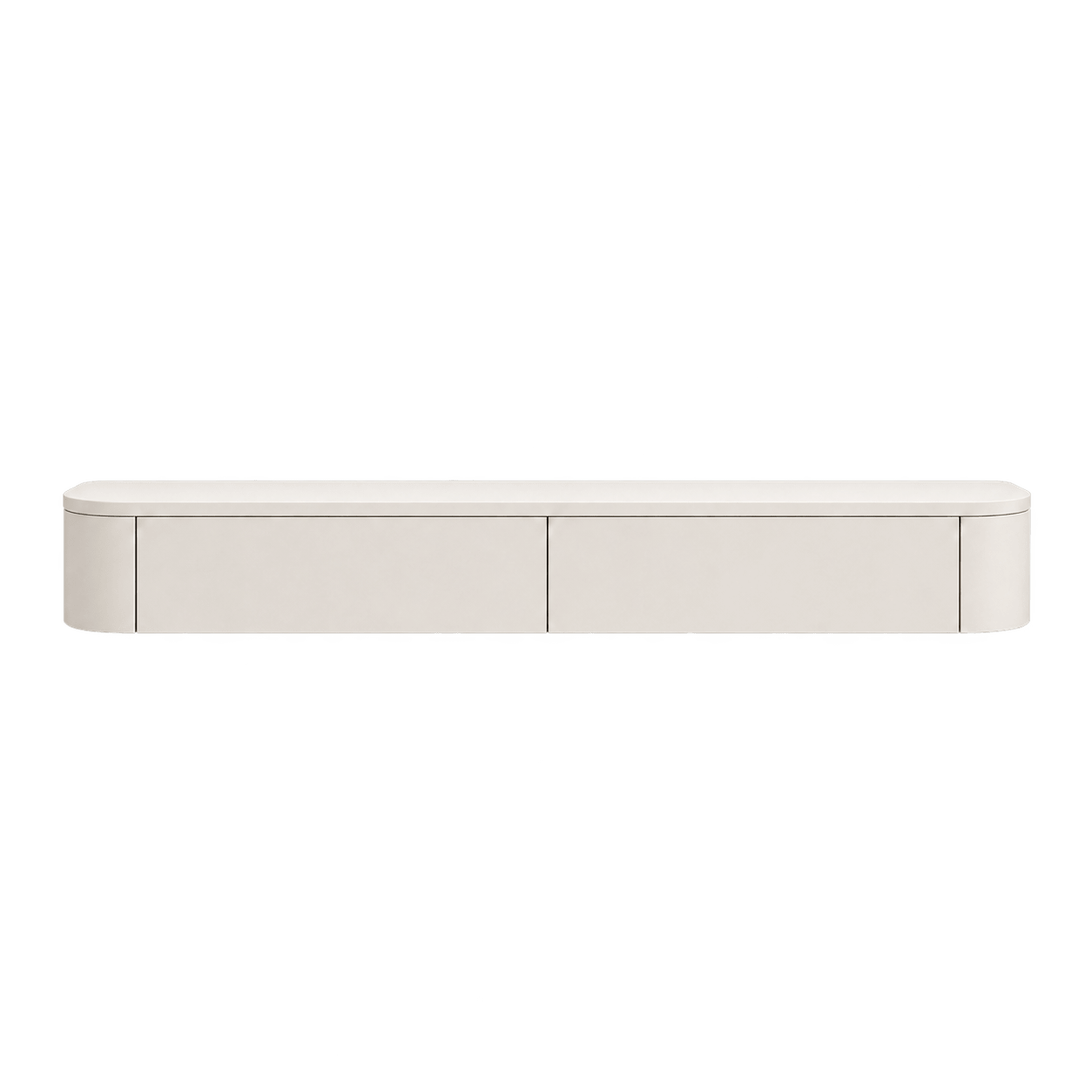 Japandi Zwevende Gangkast / Make-Up Tafel Licht Beige - Arli Walls
