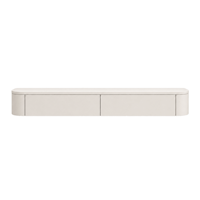 Japandi Zwevende Gangkast / Make-Up Tafel Licht Beige - Arli Walls
