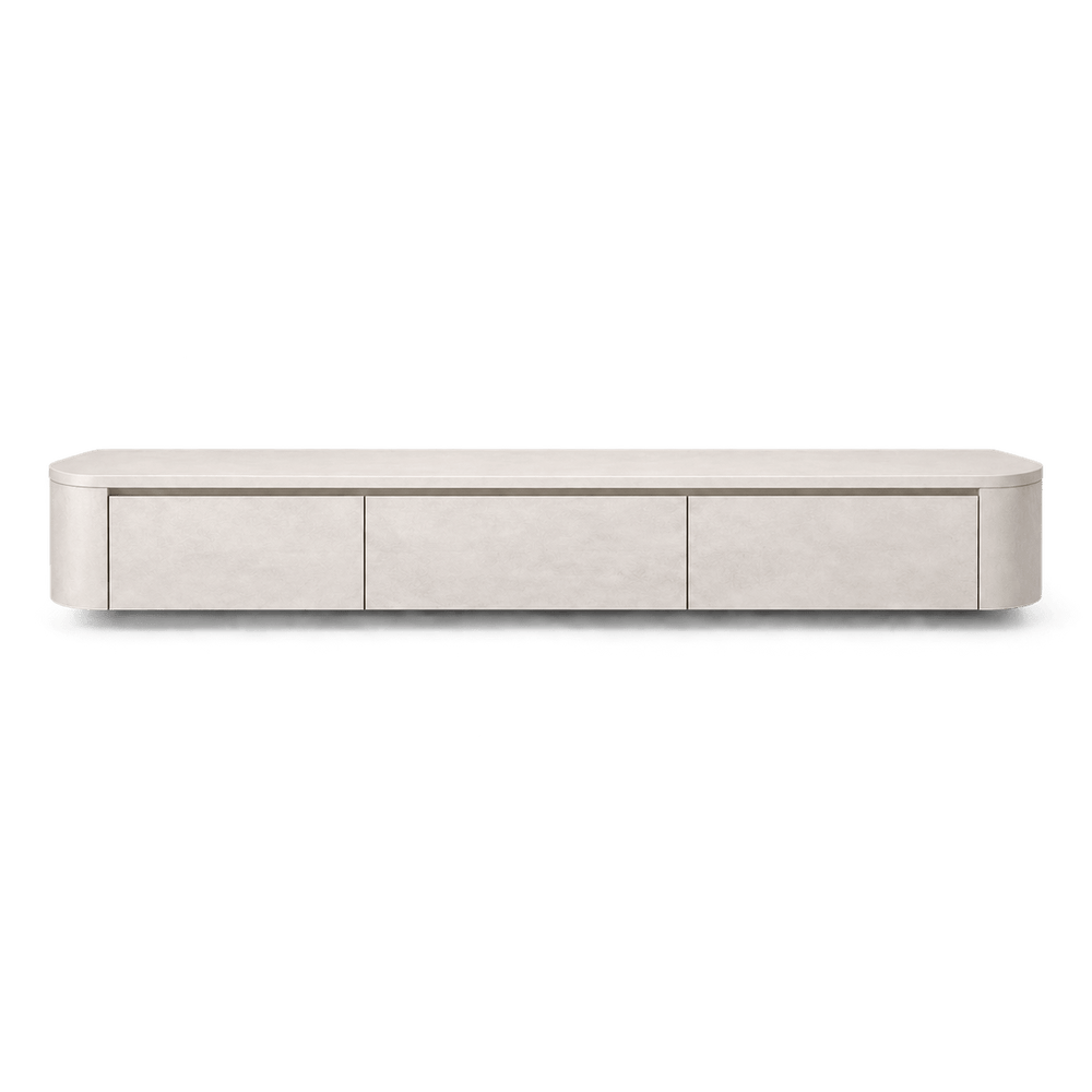 Japandi Tv Meubel Betoncire Off White - Arli Walls