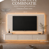 Meuble TV Combideal Japandi Beige