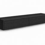 Gang Kast Zwart Eiken 2 Lades L100 x D26 x H20 cm - Arli Walls