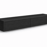 Gang Kast Zwart Eiken 2 Lades L100 x D26 x H20 cm - Arli Walls