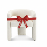 Eetkamerstoel Japandi Gebroken Wit Linnen