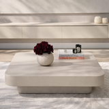 Pre Order Salontafel japandi licht beige L100cm x B100cm x H25 cm