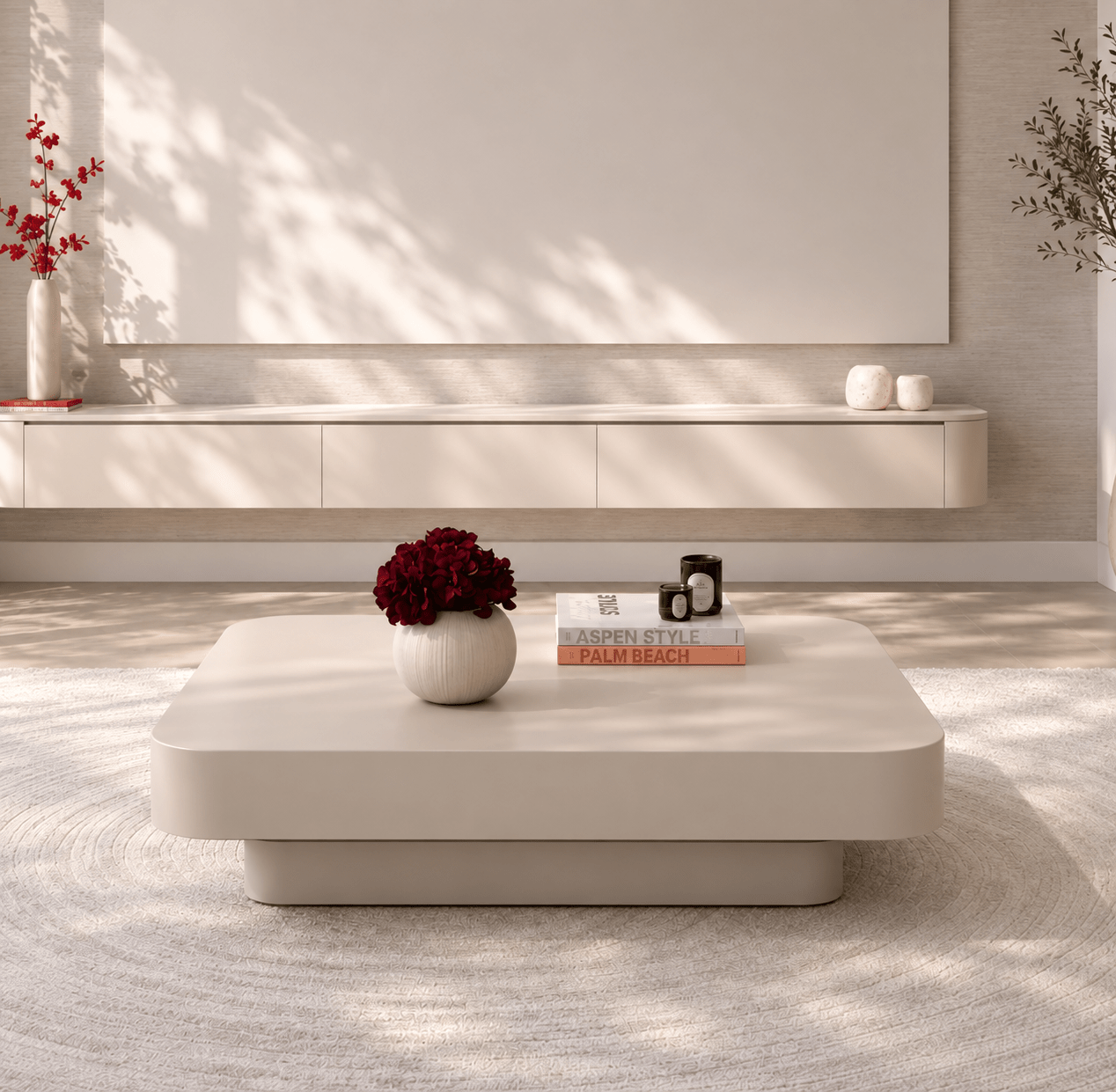 Salontafel japandi licht beige - Arli Walls