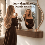Japandi Zwevende Gangkast / Make-Up tafel walnoot - Arli Walls