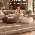 Salontafel Licht Beige Rond Ø100cm x H38cm - Arli Walls