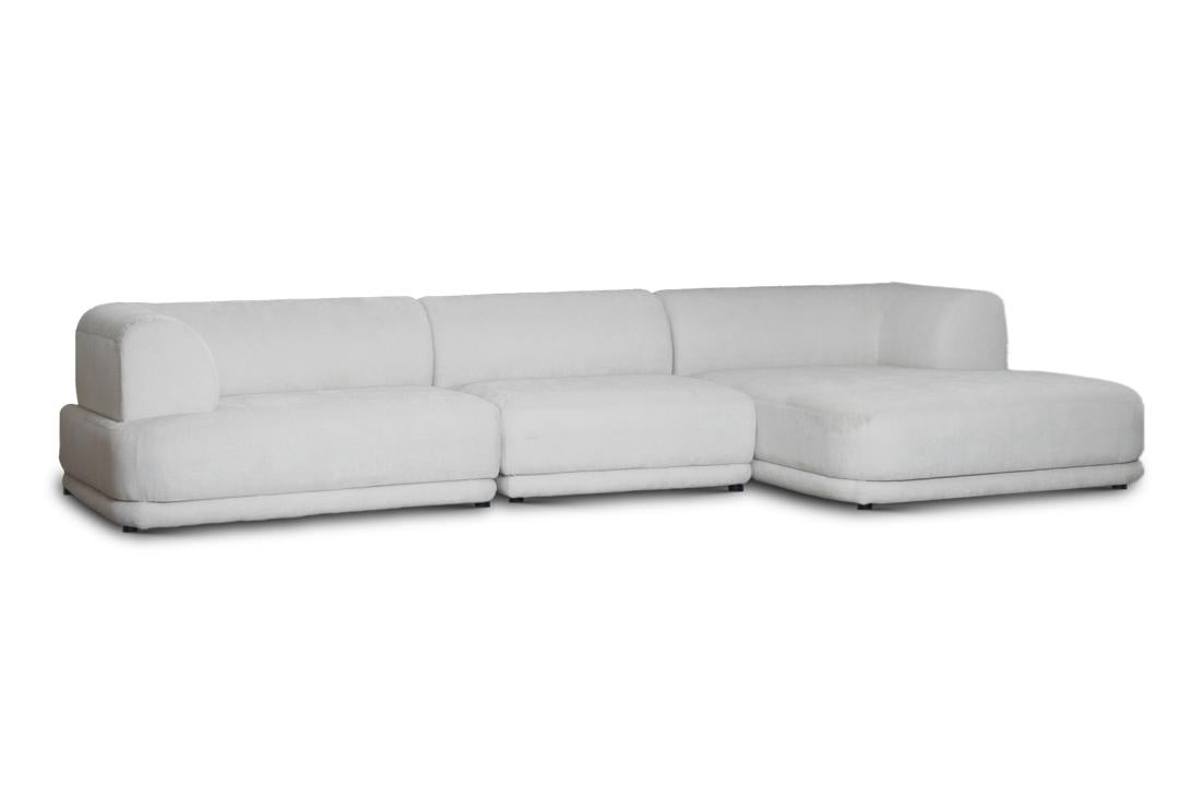 Japandi lounge sofa - Crème soft - Arli Walls
