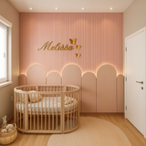 Roze Suède Wandpaneel