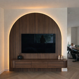 Cinewall Bella Boog Walnoot Pakket DIY B200cm x H230cm