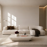 Japandi lounge sofa - Crème soft - Arli Walls