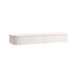 Japandi Zwevende Gangkast / Make-Up Tafel Licht Beige - Arli Walls