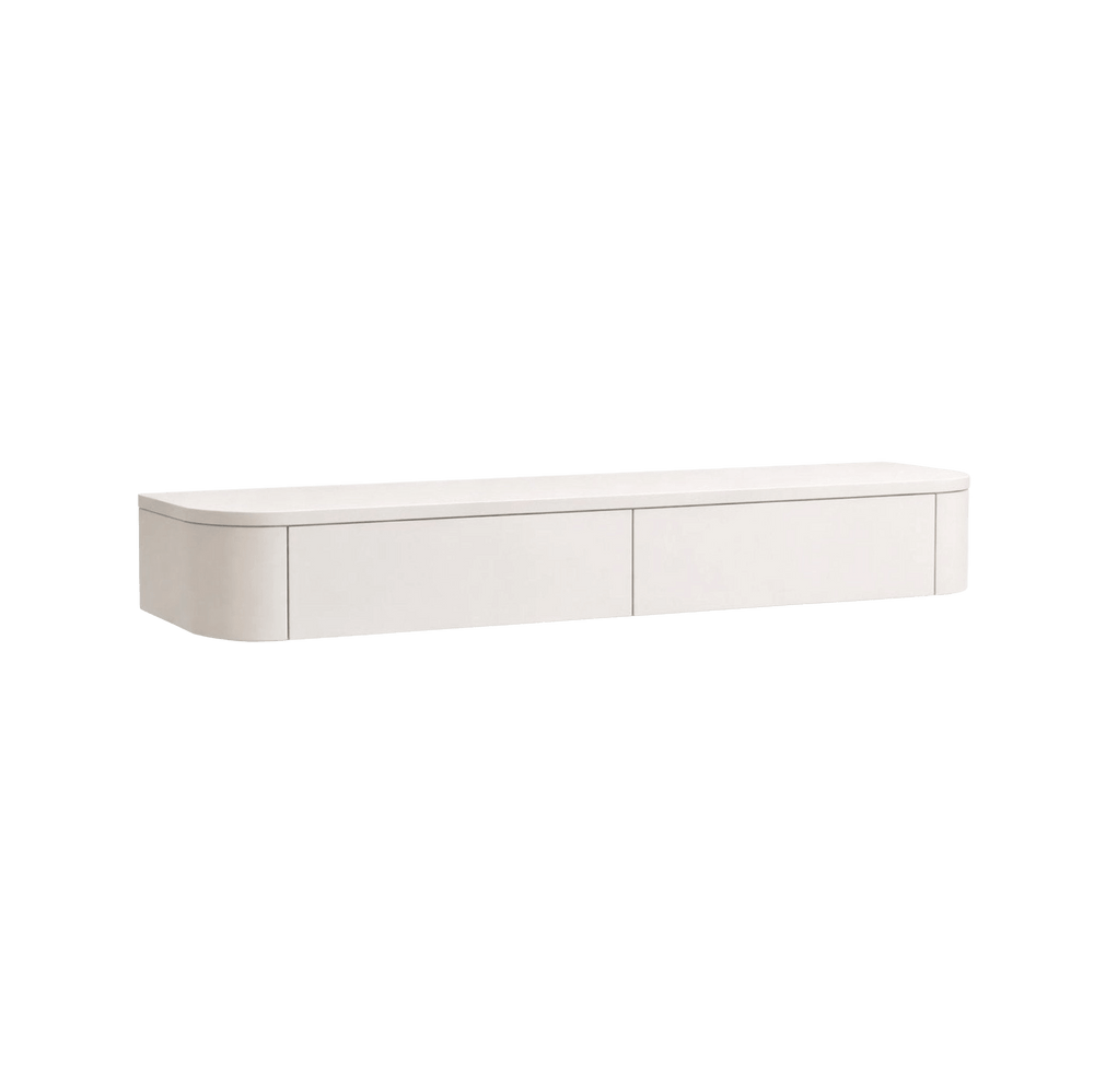 Japandi Zwevende Gangkast / Make-Up Tafel Licht Beige - Arli Walls