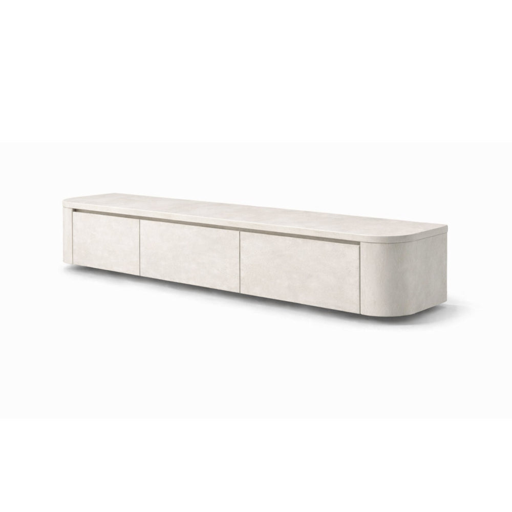 Japandi Tv Meubel Betoncire Off White - Arli Walls