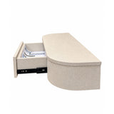 Japandi Floating Hallway Cabinet / Make-Up Table Linen